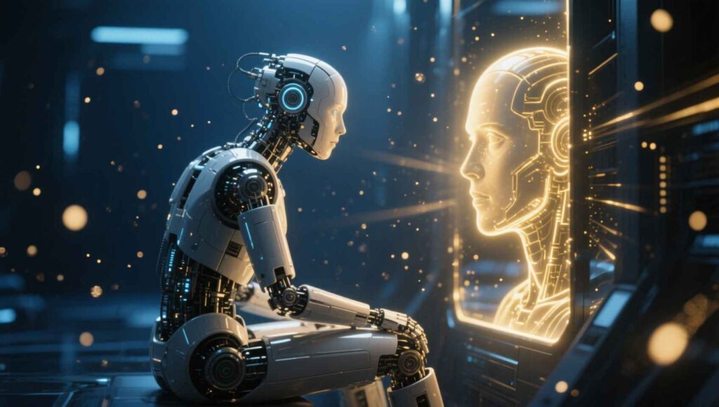 Une IA qui se regarde et qui s'interroge